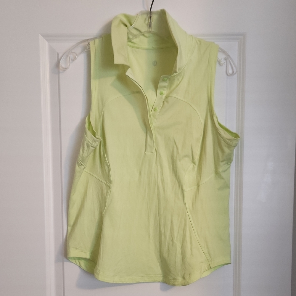 lululemon athletica Women's Sleeveless Polo Top - Light Green